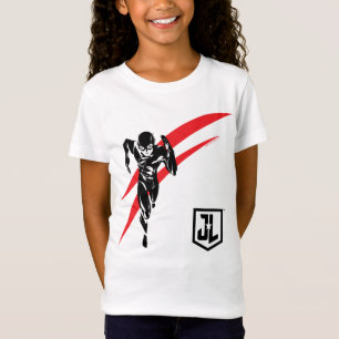Justizielle Liga Flash Running Noir Pop Art T-Shirt