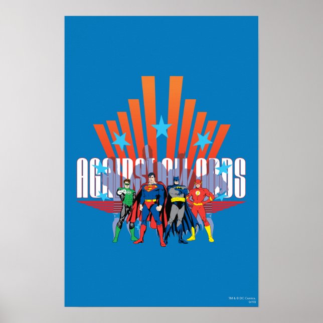 Justizielle Liga "gegen alle Odds" Poster (Vorne)