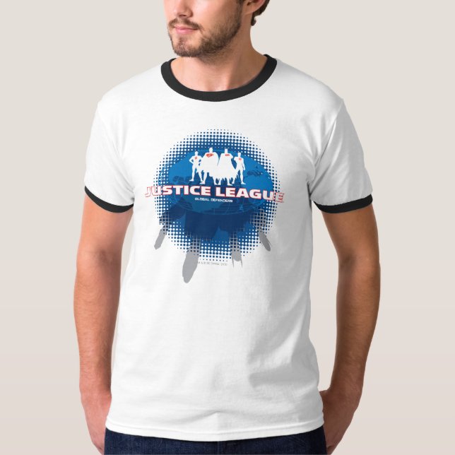 Justizielle Liga Globale Verteidiger T-Shirt (Vorderseite)