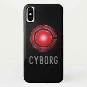 Justizielle Liga   Glühen des Cyborg - Symbols iPhone X Hülle