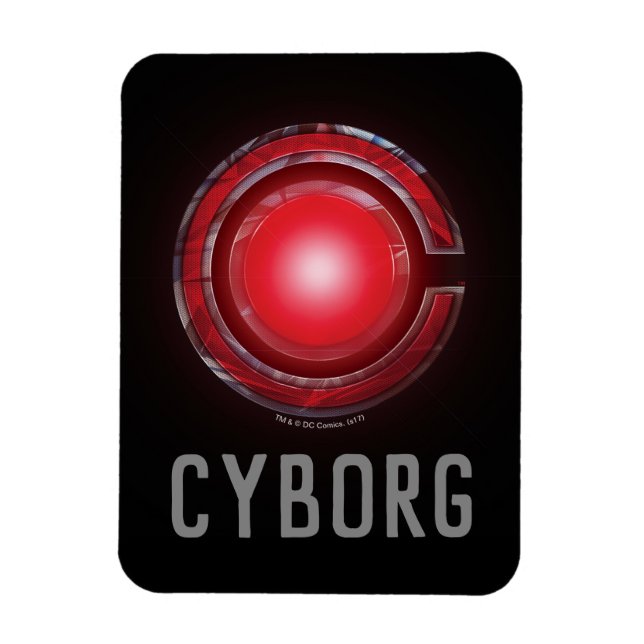 Justizielle Liga | Glühen des Cyborg - Symbols Magnet (Vertikal)