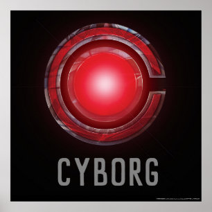 Justizielle Liga   Glühen des Cyborg - Symbols Poster