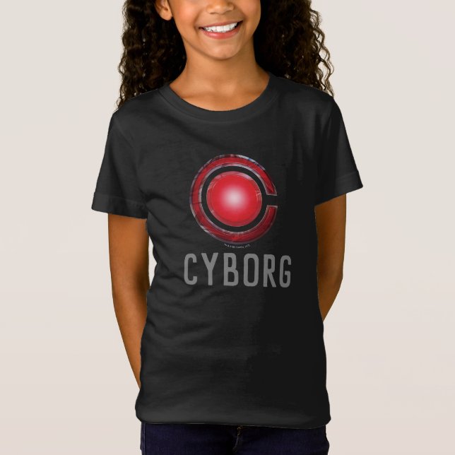 Justizielle Liga | Glühen des Cyborg - Symbols T-Shirt (Vorderseite)