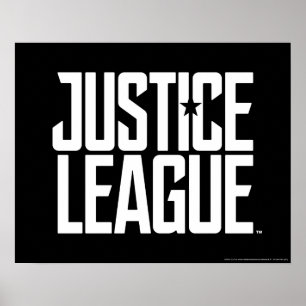 Justizielle Liga Justice League Logo Poster