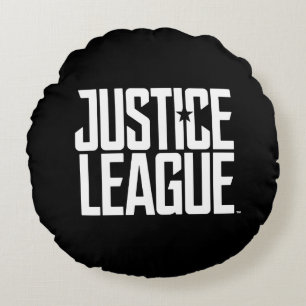 Justizielle Liga Justice League Logo Rundes Kissen