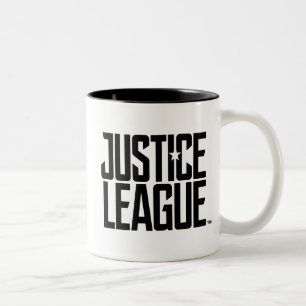 Justizielle Liga Justice League Logo Zweifarbige Tasse