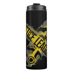 Justizielle Liga   Justice League & Team Symbols Thermosbecher