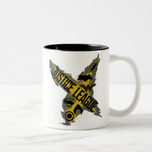 Justizielle Liga Justice League & Team Symbols Zweifarbige Tasse