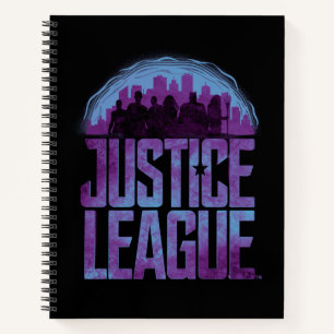 Justizielle Liga   Justizielle Silhouette Stadt Notizbuch