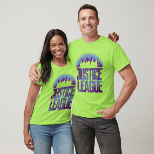 Justizielle Liga Justizielle Silhouette Stadt T-Shirt