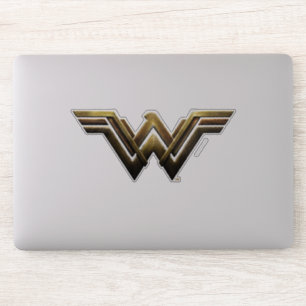 Justizielle Liga   Metallic Wonder Woman Symbol Aufkleber