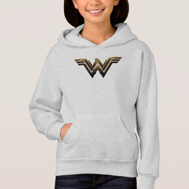 Justizielle Liga | Metallic Wonder Woman Symbol Hoodie (Vorderseite)