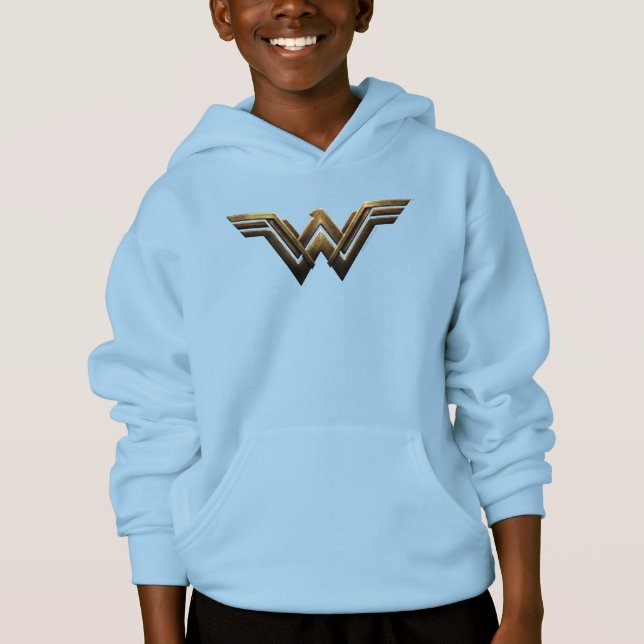 Justizielle Liga | Metallic Wonder Woman Symbol Hoodie (Vorderseite)