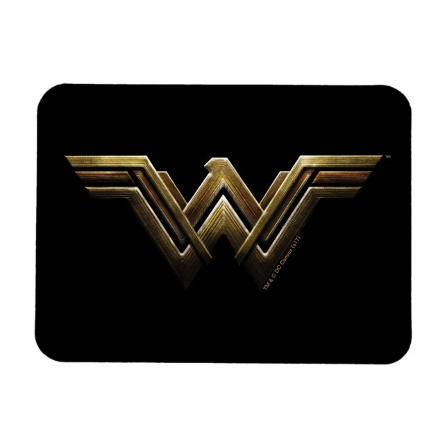 Justizielle Liga | Metallic Wonder Woman Symbol Magnet (Horizontal)