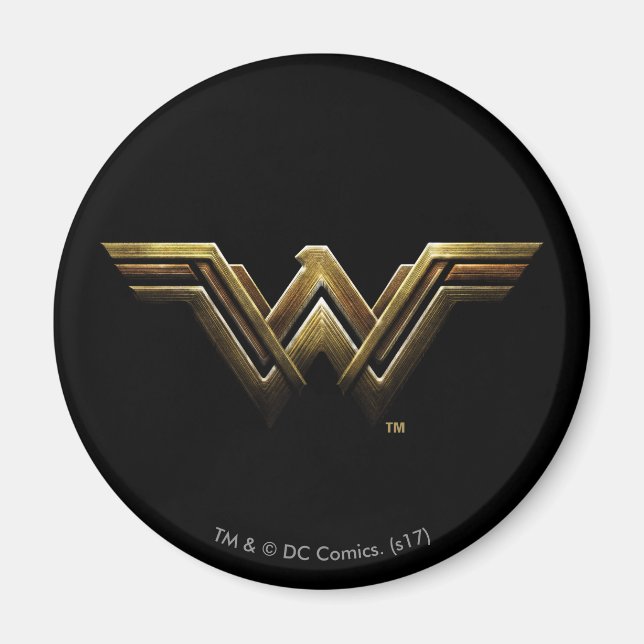 Justizielle Liga | Metallic Wonder Woman Symbol Magnet (Vorne)