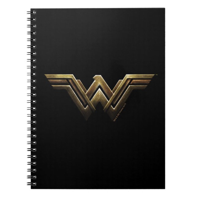 Justizielle Liga | Metallic Wonder Woman Symbol Notizblock (Vorderseite)