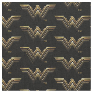 Justizielle Liga   Metallic Wonder Woman Symbol Stoff