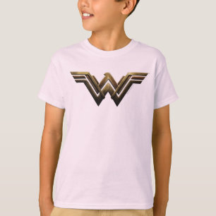 Justizielle Liga Metallic Wonder Woman Symbol T-Shirt