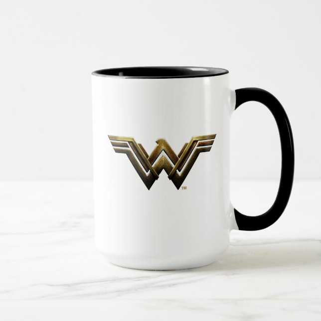 Justizielle Liga | Metallic Wonder Woman Symbol Tasse (Rechts)
