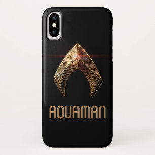 Justizielle Liga   Metallisches Aquaman-Symbol Case-Mate iPhone Hülle