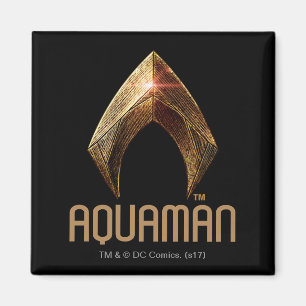 Justizielle Liga   Metallisches Aquaman-Symbol Magnet