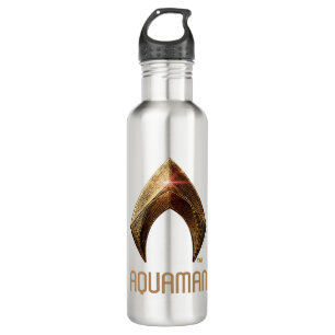 Justizielle Liga   Metallisches Aquaman-Symbol Trinkflasche