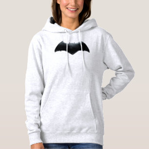 Justizielle Liga   Metallisches Batman-Symbol Hoodie