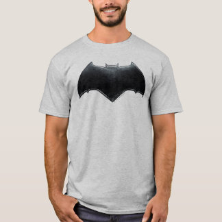 Justizielle Liga | Metallisches Batman-Symbol T-Shirt