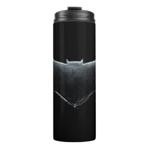 Justizielle Liga   Metallisches Batman-Symbol Thermosbecher