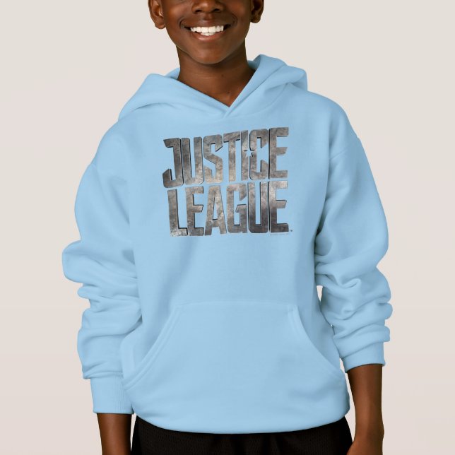 Justizielle Liga | Metallisches Logo der Gerechtig Hoodie (Vorderseite)