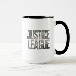 Justizielle Liga   Metallisches Logo der Gerechtig Tasse