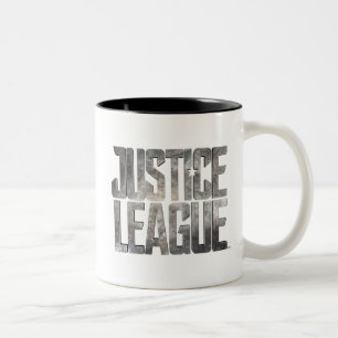 Justizielle Liga   Metallisches Logo der Gerechtig Zweifarbige Tasse