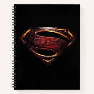 Justizielle Liga   Metallisches Superman-Symbol Notizbuch