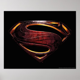Justizielle Liga | Metallisches Superman-Symbol Poster