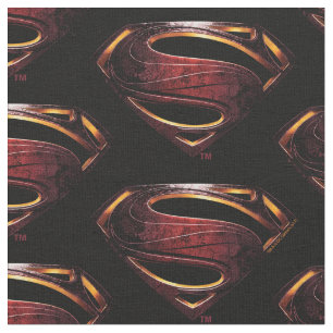 Justizielle Liga   Metallisches Superman-Symbol Stoff