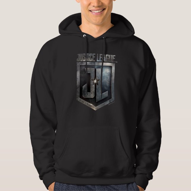 Justizielle Liga | Metallschild Hoodie (Vorderseite)
