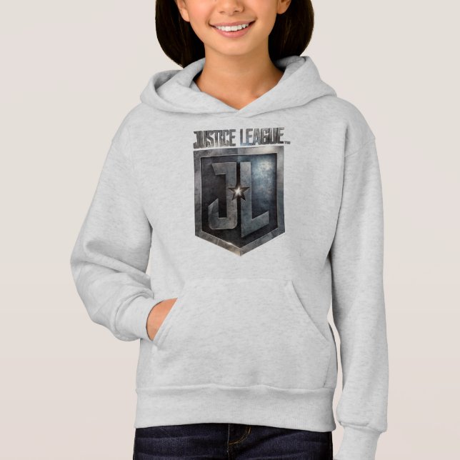 Justizielle Liga | Metallschild Hoodie (Vorderseite)