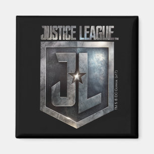 Justizielle Liga   Metallschild Magnet