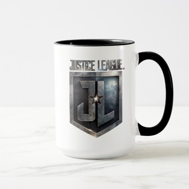 Justizielle Liga | Metallschild Tasse (Rechts)