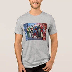 Justizielle Liga Neue 52 "Gerechtigkeitsliga"-Re Tri-Blend Shirt