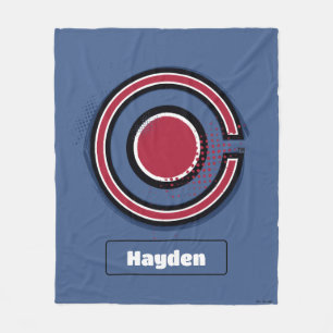 Justizielle Liga   Pinsel und Halftone Cyborg - Sy Fleecedecke