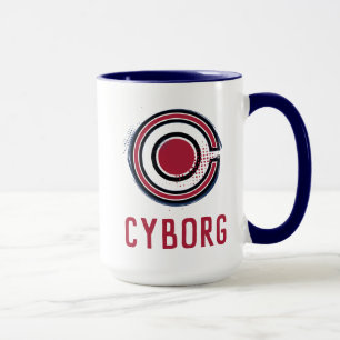 Justizielle Liga Pinsel und Halftone Cyborg - Sy Tasse