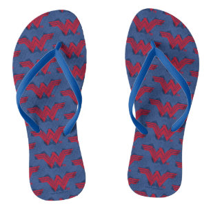 Justizielle Liga   Pinsel Wonder Woman Symbol Flip Flops