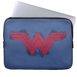 Justizielle Liga Pinsel Wonder Woman Symbol Laptopschutzhülle