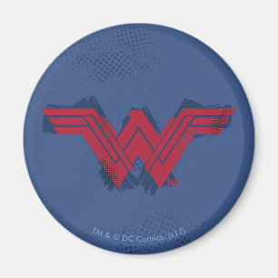 Justizielle Liga   Pinsel Wonder Woman Symbol Magnet