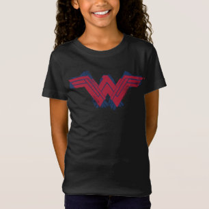 Justizielle Liga   Pinsel Wonder Woman Symbol T-Shirt