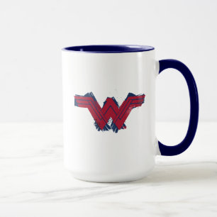 Justizielle Liga Pinsel Wonder Woman Symbol Tasse