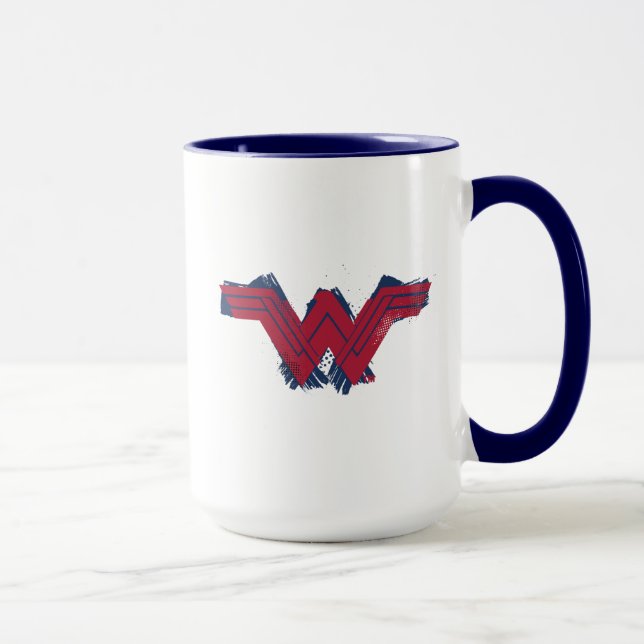 Justizielle Liga | Pinsel Wonder Woman Symbol Tasse (Rechts)