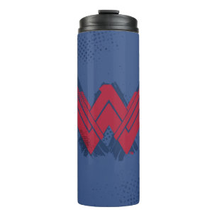 Justizielle Liga Pinsel Wonder Woman Symbol Thermosbecher