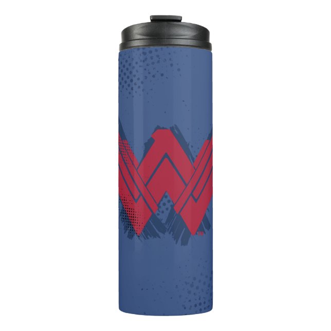 Justizielle Liga | Pinsel Wonder Woman Symbol Thermosbecher (Vorderseite)